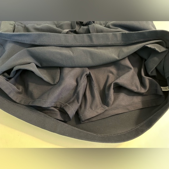 Mint ATHLETA Metro Downtown Skort Skirt Shorts Navy Blue Side Ribbon Tuxedo - Picture 8 of 13